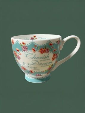 Portobello by Inspire Cherish Yesterday,Dream Tomorrow Cup Mug Flowers England